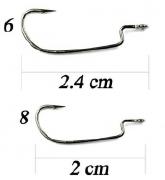 Offset Decoy Mini Hook MG-1 №8 10шт фотография
